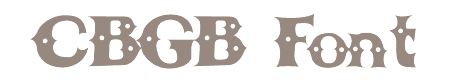 cbgbfont