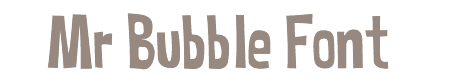 mrbubblefont